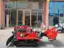 محراث دوار زاحف للركوب